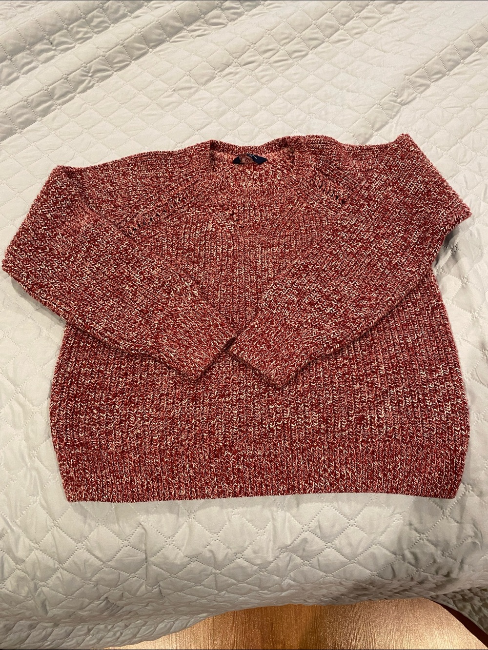 Denver Hayes Marled Red Crewneck Sweater size XL